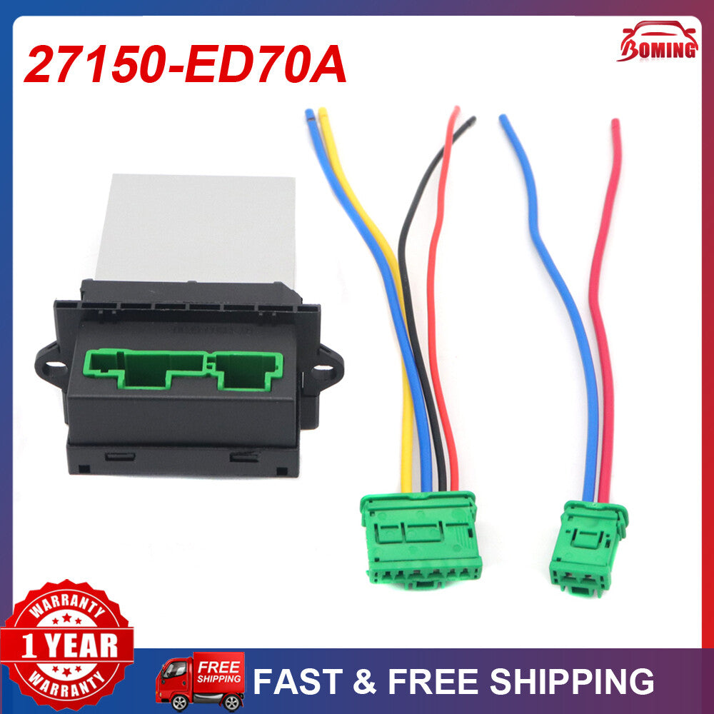ya 6 6.12 27150-ED70A Blower Motor Heater Fan Resistor for Nissan Tiida for Peugeot for Renault