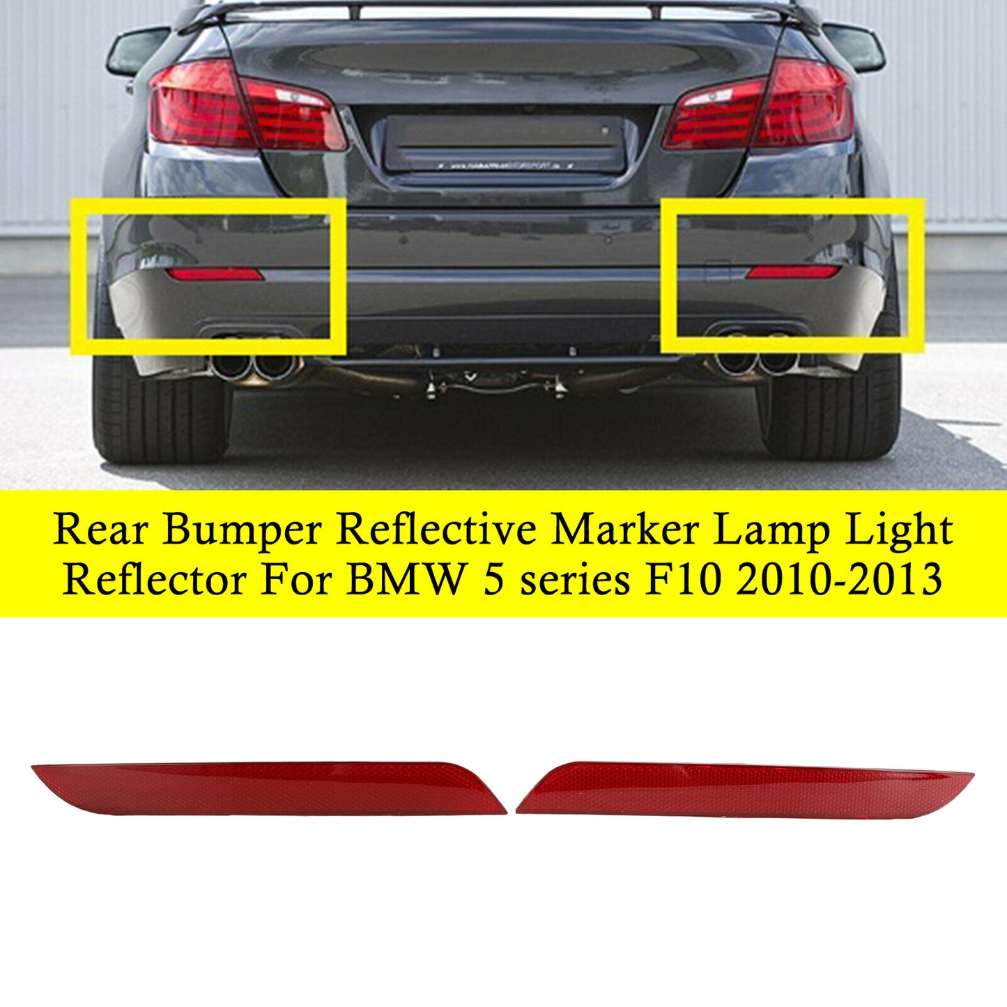 ya 1 8.12 baidi Reflector Housing Tail Fog Lamp Light Fit For 5series F10/F18 2010-2013