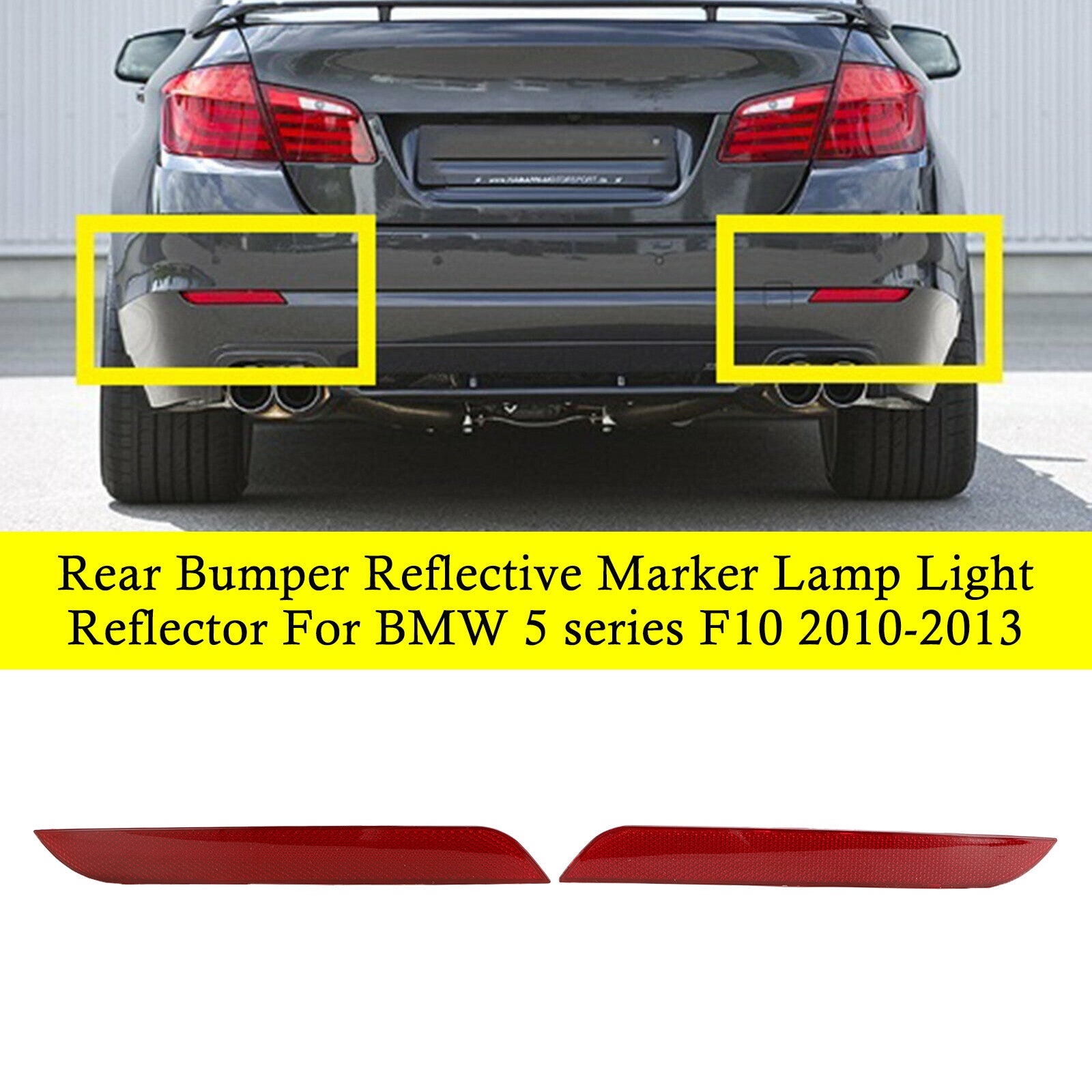 ya 1 8.12 baidi Reflector Housing Tail Fog Lamp Light Fit For 5series F10/F18 2010-2013