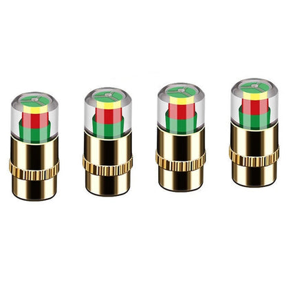 ya 14 Metal Valve Stem Cap Tire Pressure Gauge with Real Time Monitoring Feature
