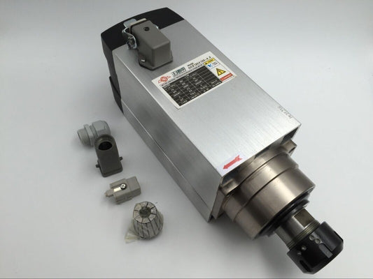ER32 Spindle Motor 4.5KW Air-cooled 380V 4Bearings 300Hz CNC Woodworking Router