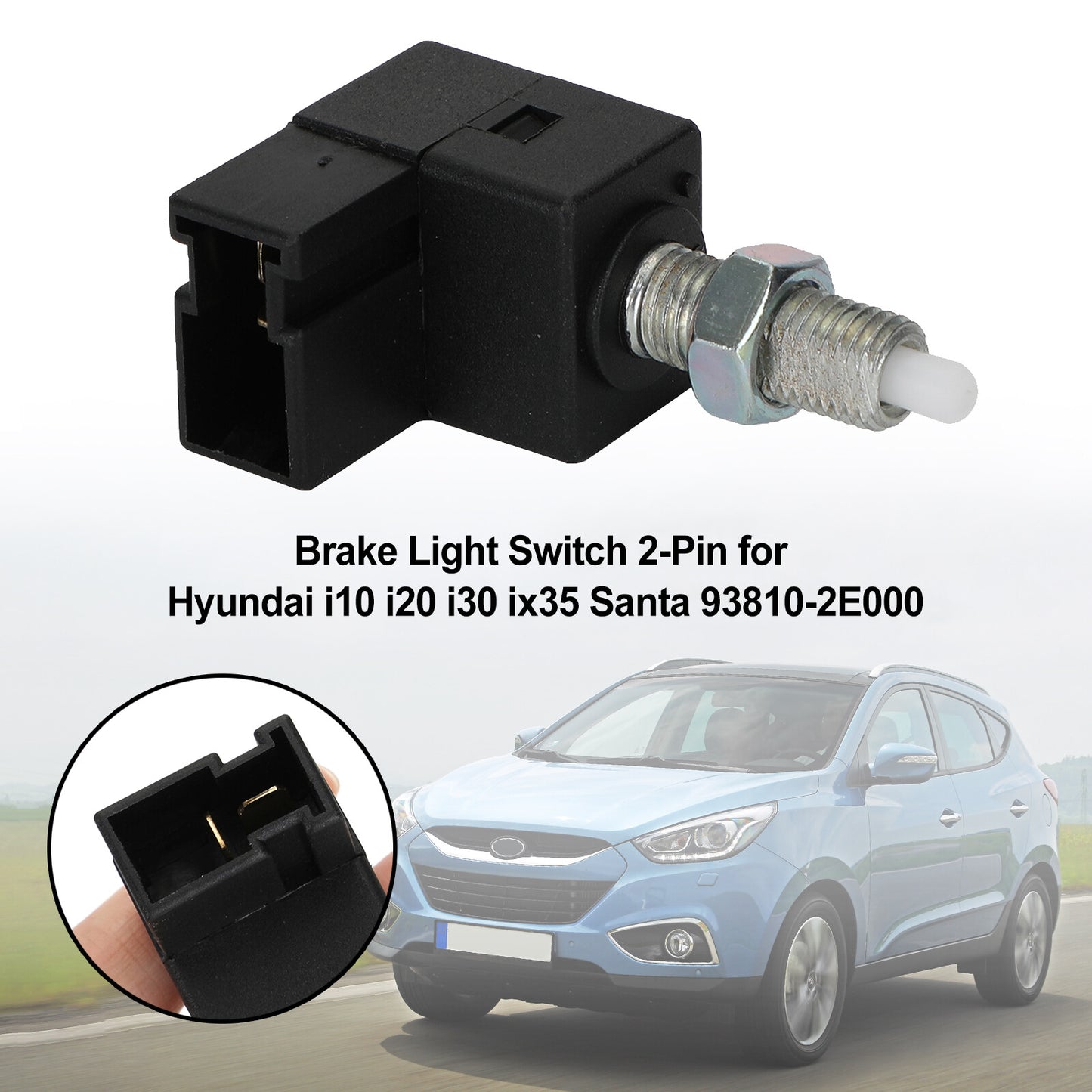 ya 1 8.5.1 Brake Light Switch 2-Pin Fit for Hyundai i10 i20 i30 ix35 Santa 93810-2E000