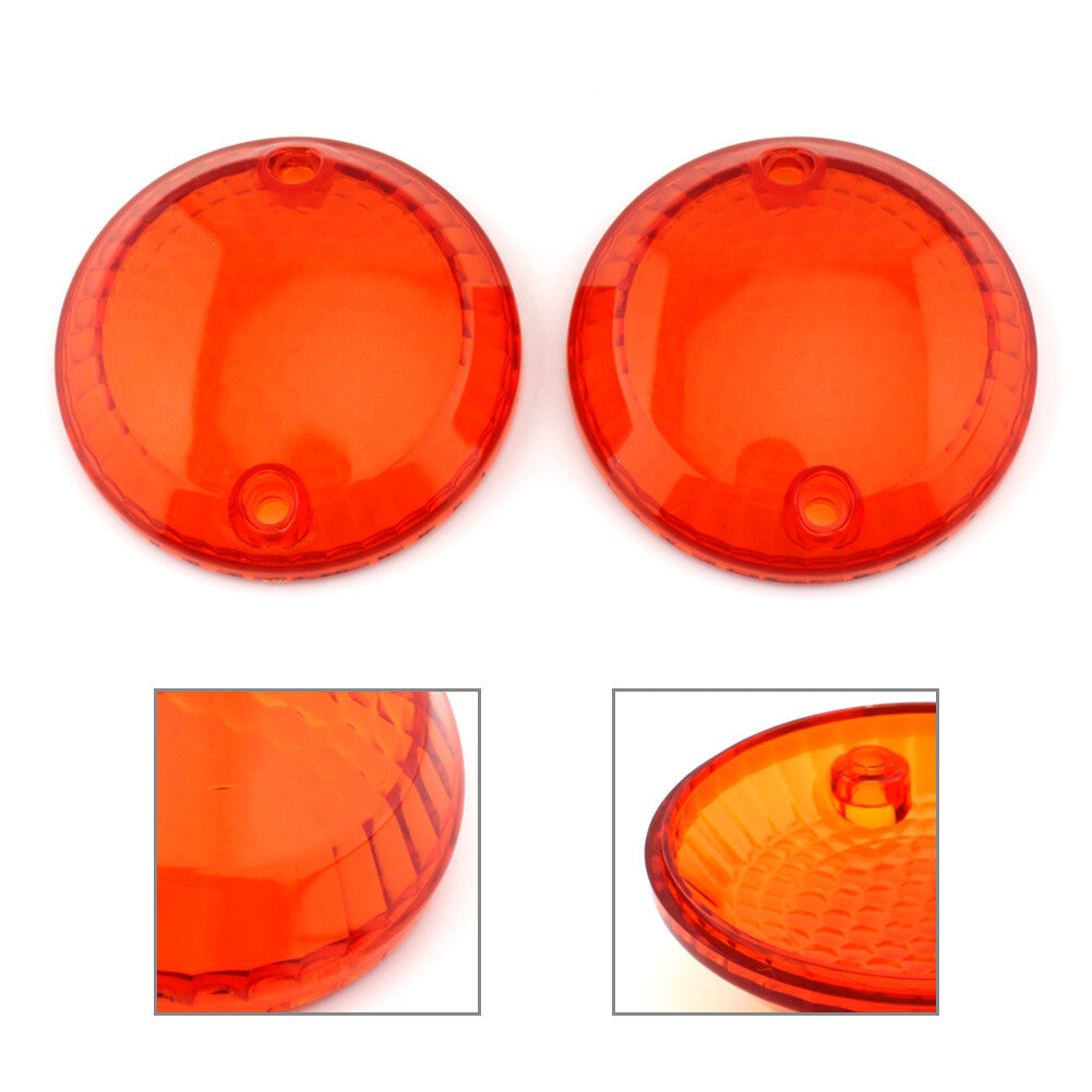 ya 5 8.7 2x Turn Signal Light Lens Cover for Suzuki Intruder 1400 VX800 Amber Motorcycle