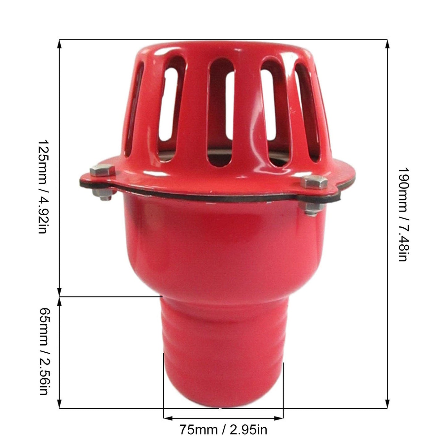 ya 14 Engine Water Pump Check Valve 3inch Waterproof Good Bottom Filter Accessory