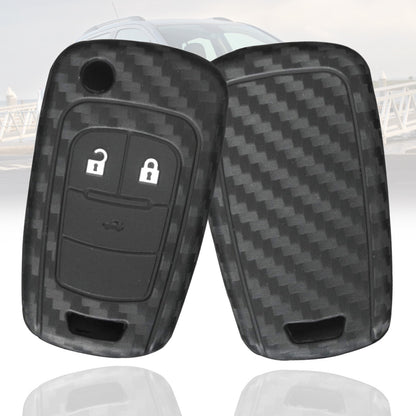 ya 5 8.7 2/3/4 Button CarbonFibre Key Case Fob Cover for Holden Barina for Cruze for Astra Epica