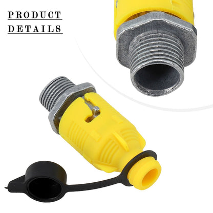 ya 14 Yellow Zinc Alloy Oil Drain Valve 125 508 Quick and Mess Oil Change