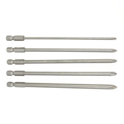 ya 26 5Pcs 1/4 Hex 150mm Long Magnetic Cross Head PH1 PH2 Electric Screwdriver Bit New