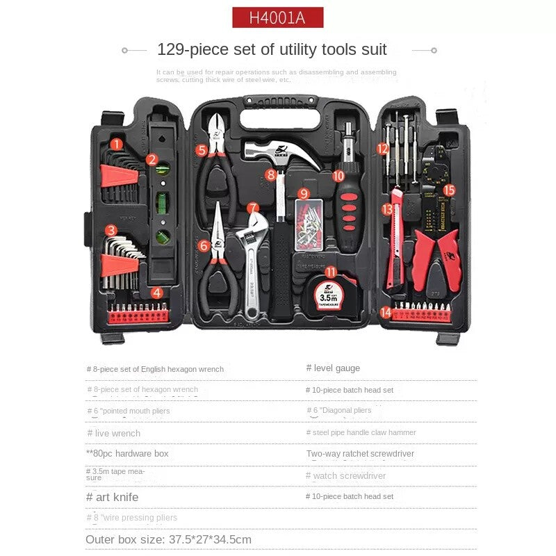 ya 26 Home Toolbox Set Multifunctio l Electrician Mainte nce Combi tion Tool Set