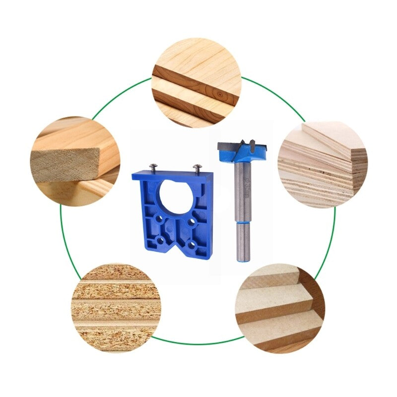 ya 26 35mm Hinges Jig Puncher for 35mm Holes Woodworking Hinges Hole Locator Adapter