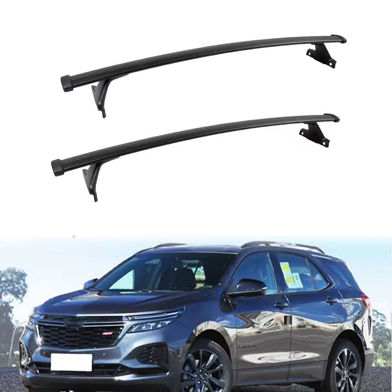 ya 5 8.7 Roof Rails Black Crossbars for Chevrolet Equinox 2018-2021