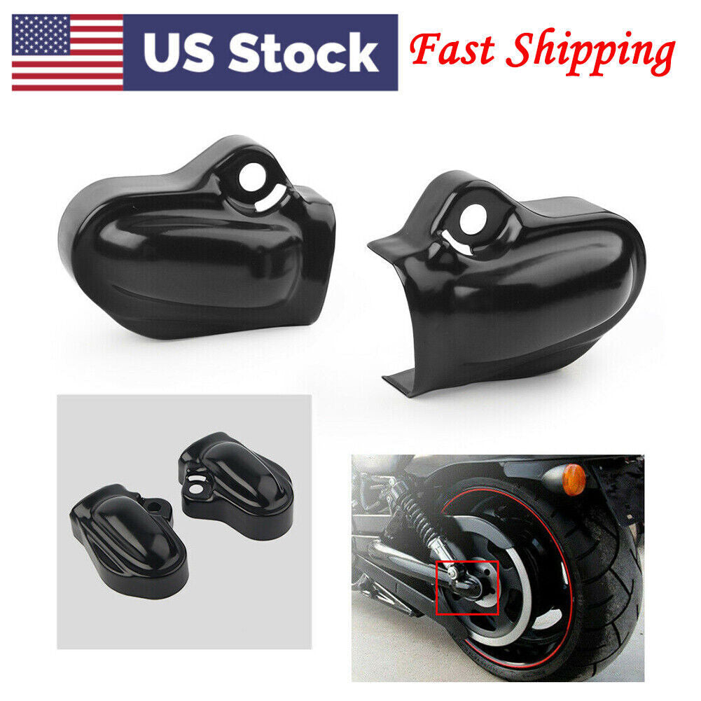 ya 2 6.29 Bar Shield Rear Axle Cover Swingarm Cap Black for Harley V-Rod VRSC Muscle VRSCF