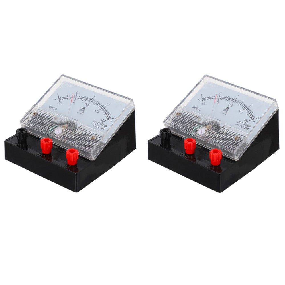 ya 2 6.26 2 Pcs Dual-range DC Meter Multi-function Ammeter Student for Physics Lab