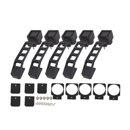 ya 5 8.7 5pcs Black Exterior Door Handles Set For 2007-2017 2008 09 for Jeep for Wrangler JK/JKU
