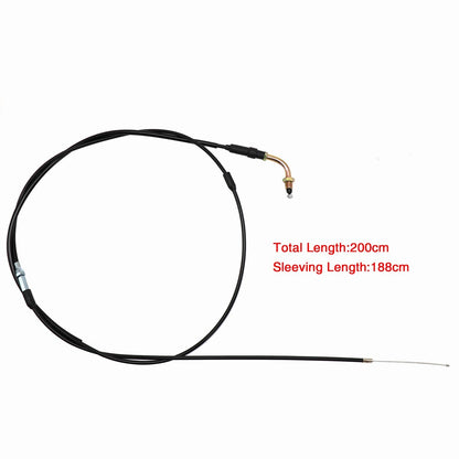 ya 5 8.7 188mm Motorcycle Throttle Cable Scooter Accelerator Single Elbow GY6 Engine
