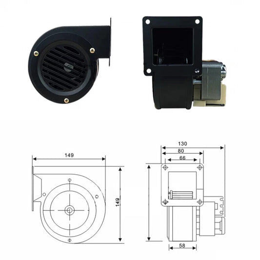 ya 26 7.28.2 Small Centrifugal Hair Dryer Silent Pellet Stove Combustion Blower Cooling Fanl