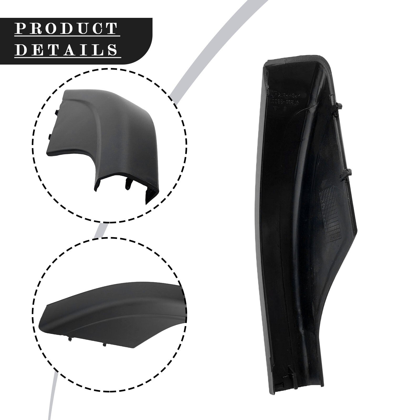 ya 5 8.7 Custom Fit Roof Rack Cover Cap for for Hyundai For Santa Fe 2001 2006 Rear Right