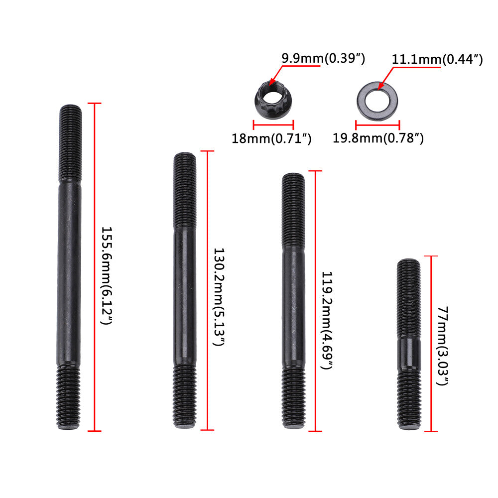 ya 5 8.7 Cylinder head stud kit for Chevrolet BBC-454 suitable for aluminum head PCE279.1005