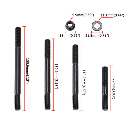 ya 5 8.7 Cylinder head stud kit for Chevrolet BBC-454 suitable for aluminum head PCE279.1005