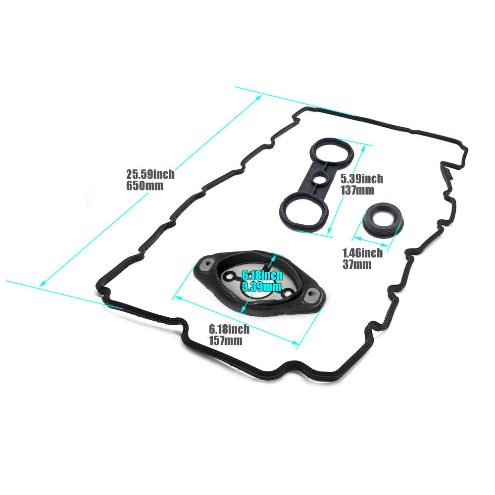 ya 9 6.5.3 Valve Cover Gasket 1112755228 for BMW E60 E82 E88 E90 E91 E92 E93 X3 X5 Z4 3.0L