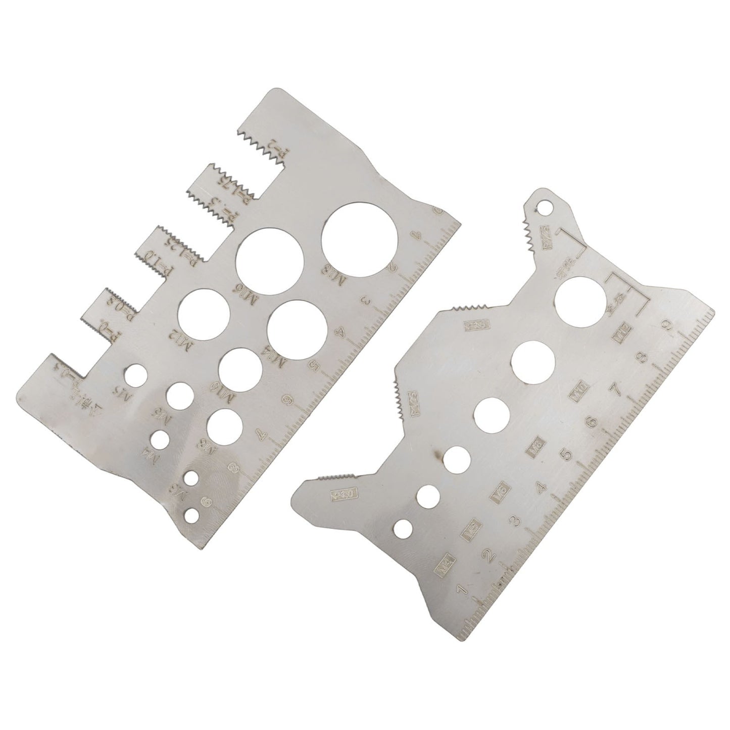ya 28 2PCS User Friendly Screw Thread Pitch Gauge Ruler for Accurate Results