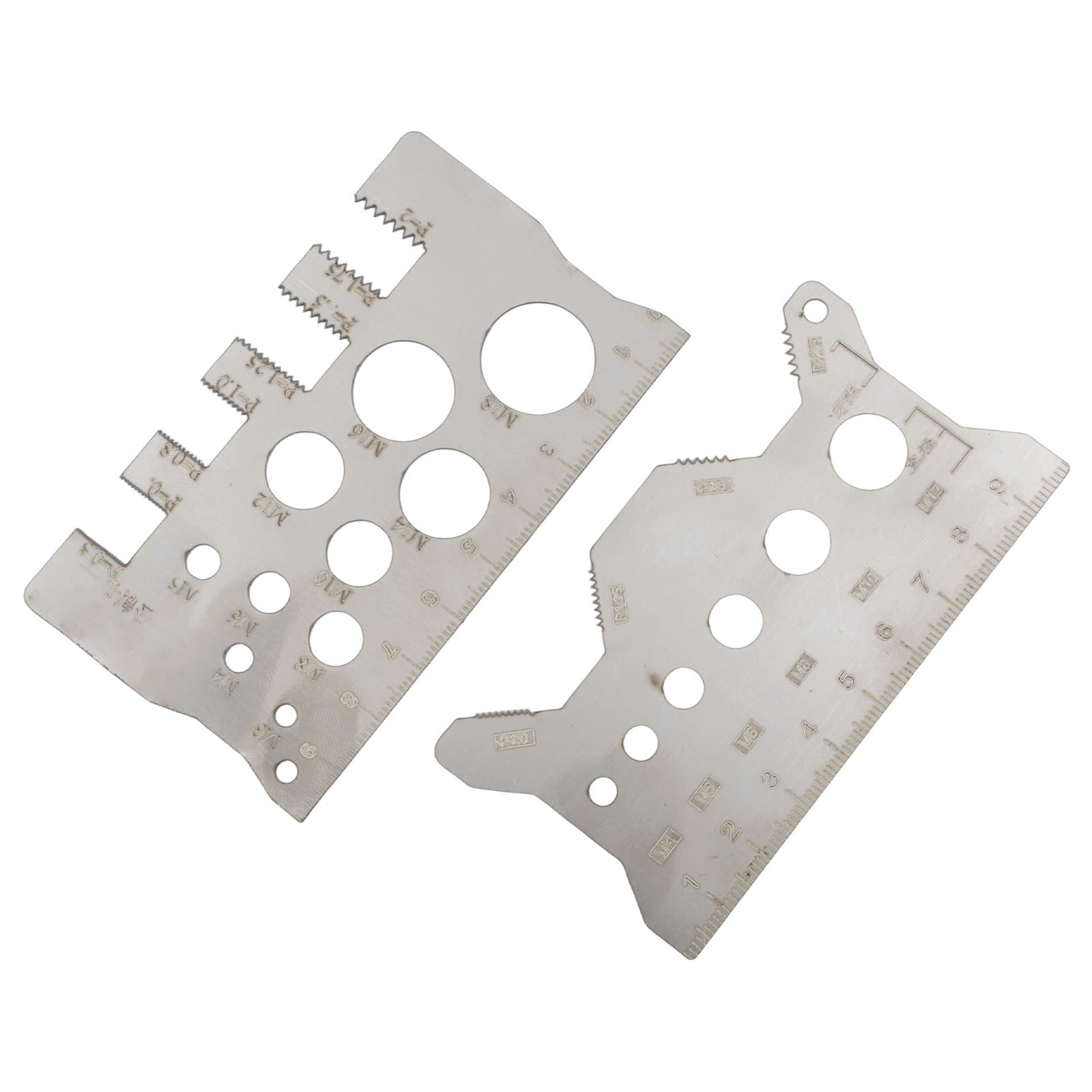 ya 28 2PCS User Friendly Screw Thread Pitch Gauge Ruler for Accurate Results