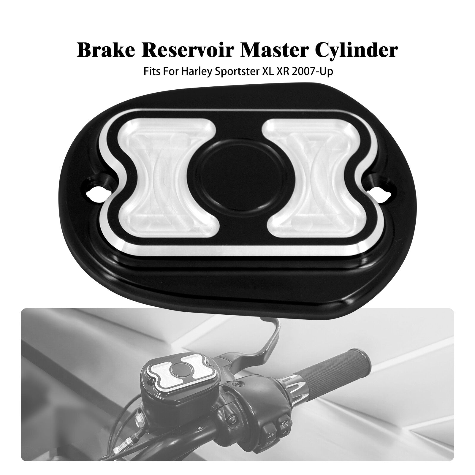 ya 5 8.7 Brake Reservoir Master Cylinder Cover for Harley Sportster 883 1200 48 72 07-22