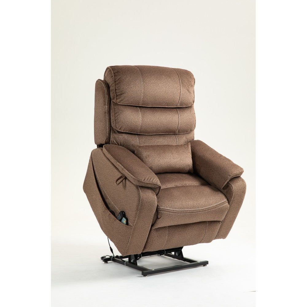 ya 28 Brown Electric Lift Lounge Sofa Chair for Elderly - 180¡« Lying Flat,Power Supply
