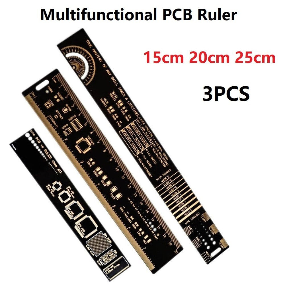 ya 14 Versatile Capacitor IC Diode Measuring Tool 3PCS Set with PCB Ruler