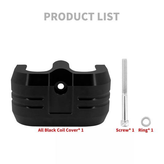 ya 2 6.27 Black ABS motorcycle coil cover suitable for Harley Softail Breakout Street Fat Bob 2018+