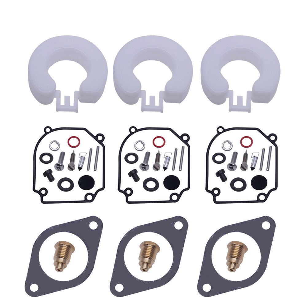 ya 3 6.25 3 Sets 6H1-W0093-00 Carburetor Repair Kit Part for Yamaha Outboard 2T 75-80-90HP