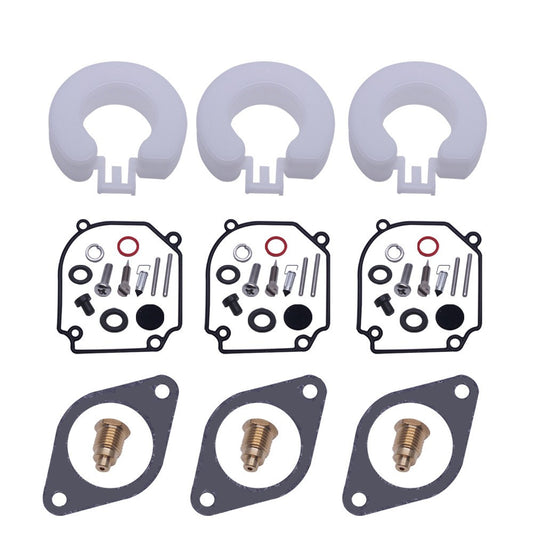 ya 3 6.25 3 Sets 6H1-W0093-00 Carburetor Repair Kit Part for Yamaha Outboard 2T 75-80-90HP