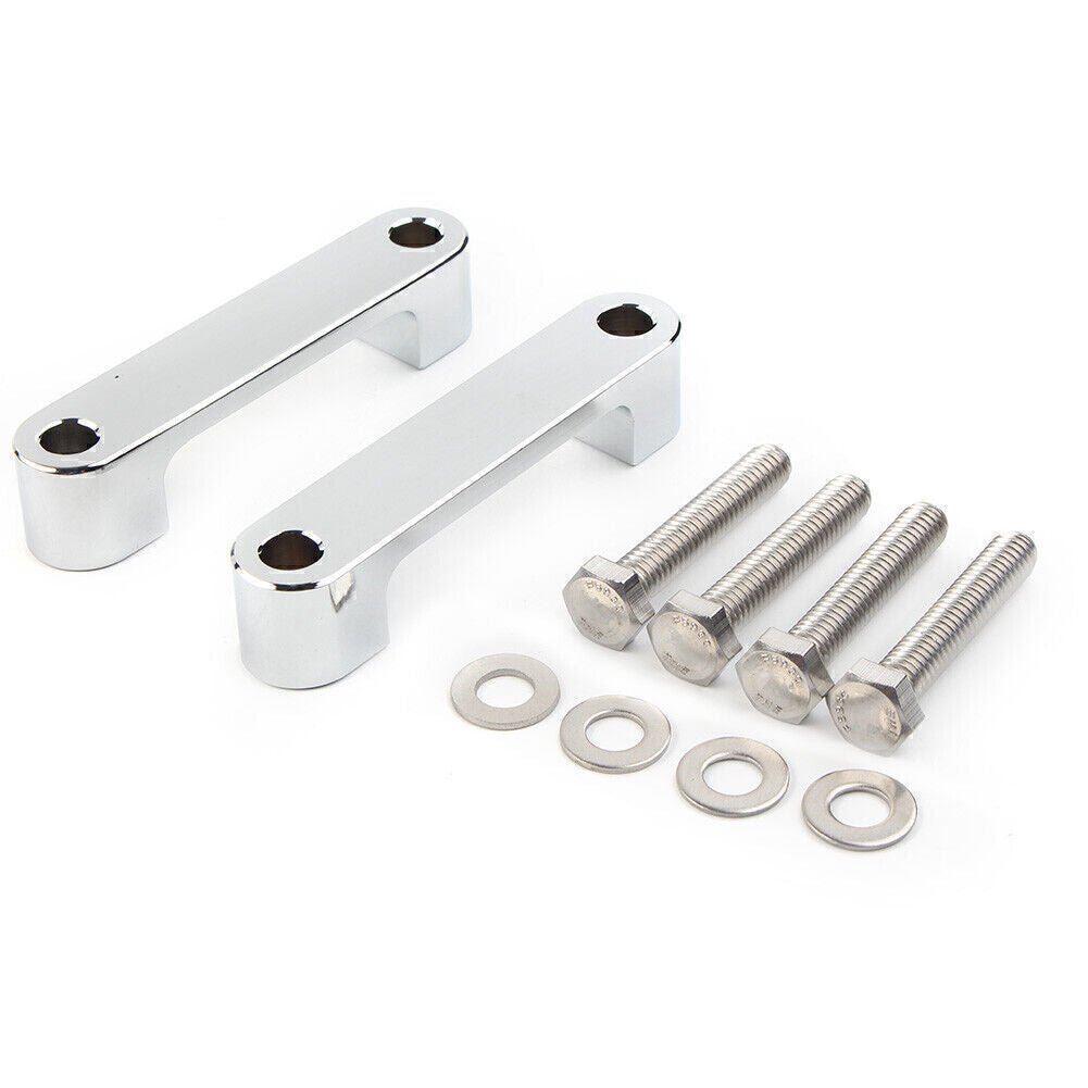 ya 5 8.7 Silver Wrap Front Fender Brackets Spacers 30 Inch Fit for Harley Touring 1996-2013