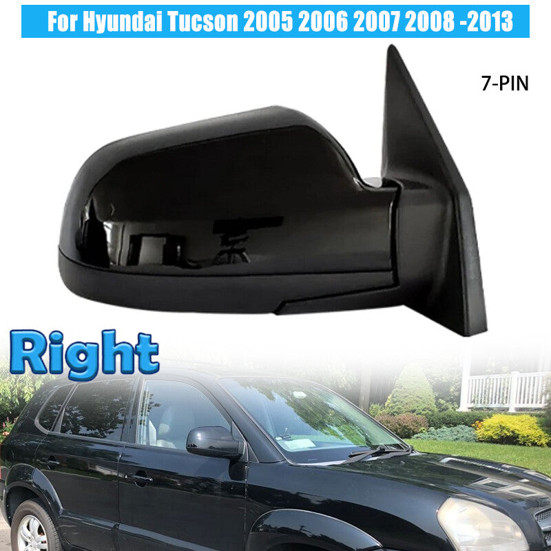ya 6 6.13.2 Right Rearview Door Wing Mirror Assy W/Heating for Hyundai for Tucson 2005-2013
