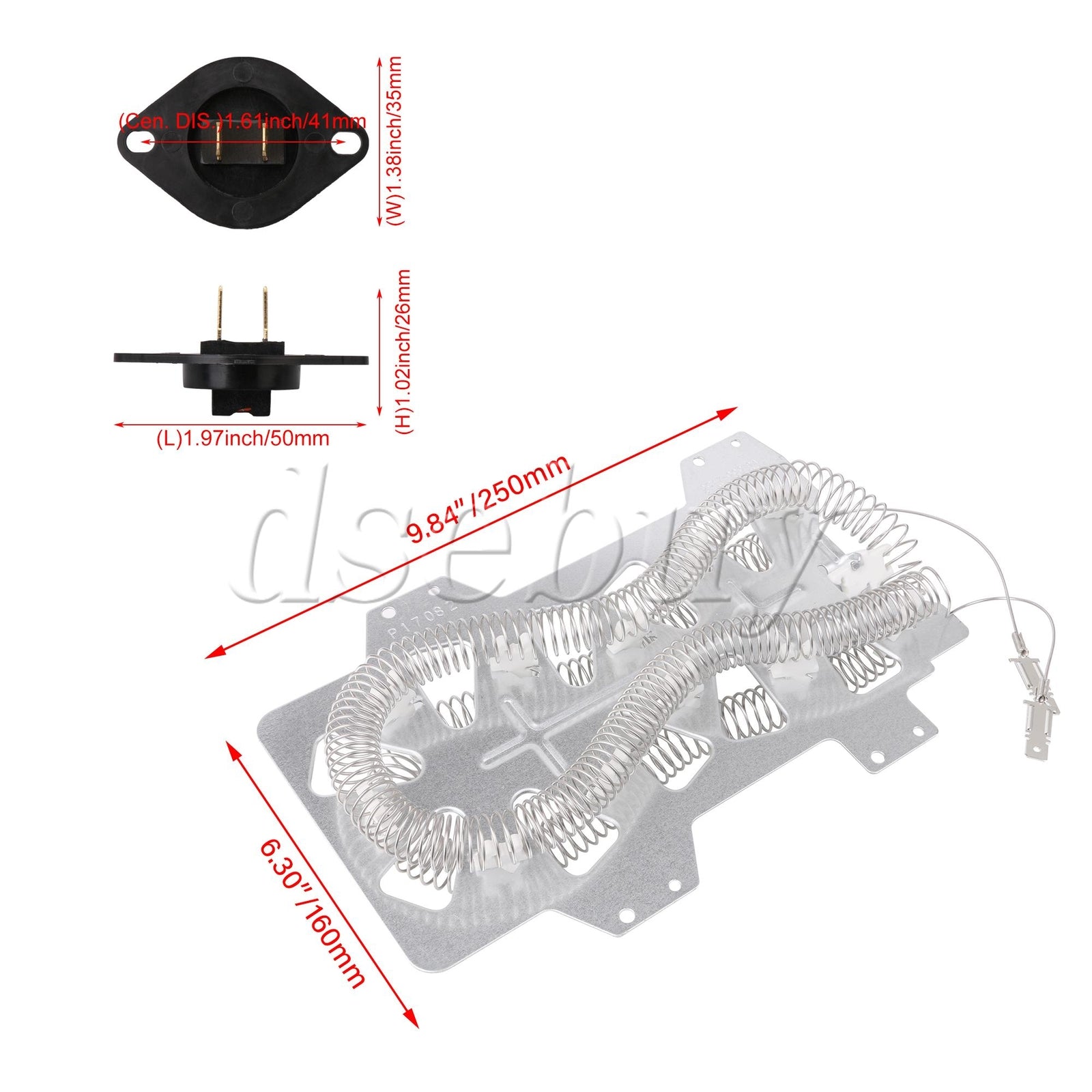ya 26 Dryer Thermistor DC32-00007A & Heater Element Replacement for 35001119