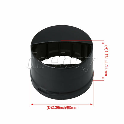 ya 26 2 Pcs Black Plastic Water Filter Cap Reigerator Replacement for 