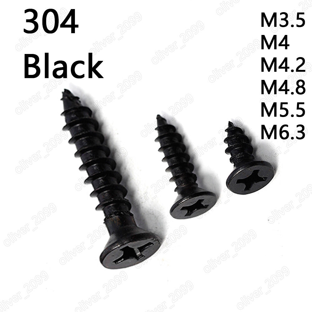 304 Stainless Steel Phillips Countersunk Self Tapping Screws M3.5 M4.2 M5.5 M6.3