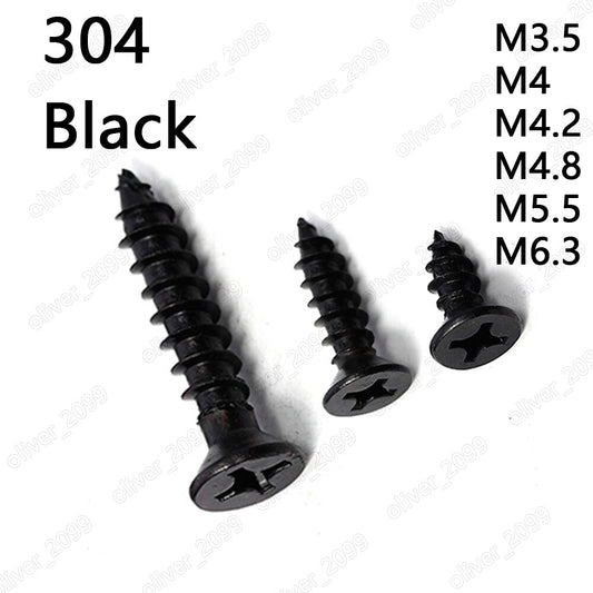 304 Stainless Steel Phillips Countersunk Self Tapping Screws M3.5 M4.2 M5.5 M6.3