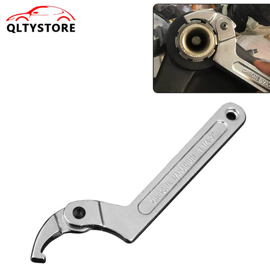 ya 1 7.3 Adjustable Hook Wrench 32-76mm C Flat Spanner Tool Slotted Retaining Universal