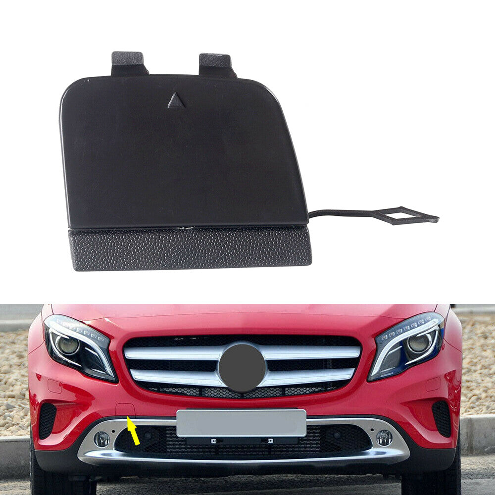 ya 27 6.18 Fit 2015-2017 for Mercedes X156 GLA-Class Front Bumper Tow Hook Cover Cap Unpainted