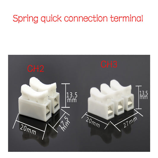 Spring Quick Connect Terminals For Lighting, Electrical And Automotive Circuits
