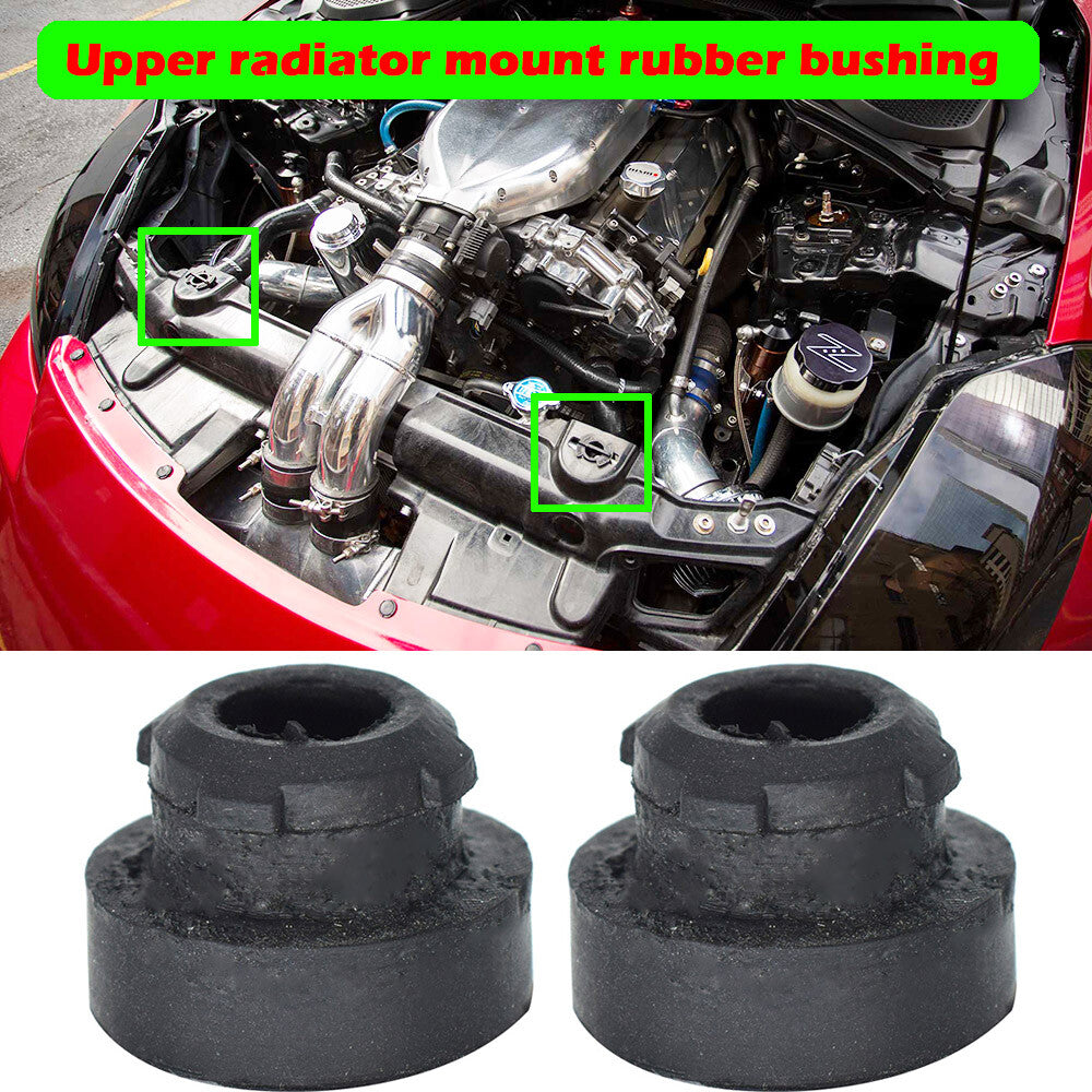 ya 27 7.20 2X for Nissan 180SX 200SX 240SX S13 S14 350Z Z33 370Z Z34 Radiator Rubber Mount
