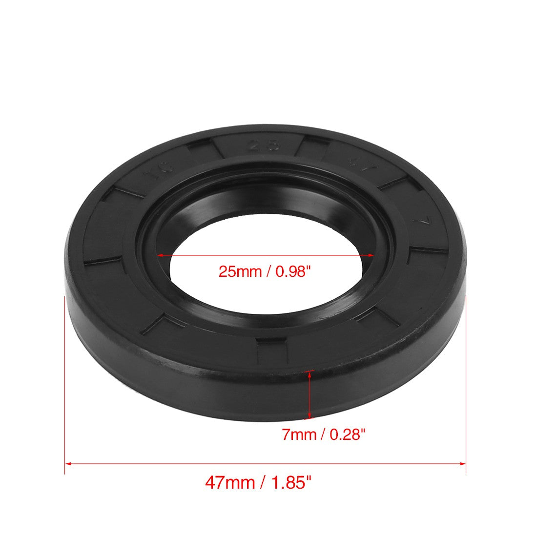 ya 5 8.7 25mm x 47mm x 7mm Rubber Double Lip TC Type Oil Shaft Seal