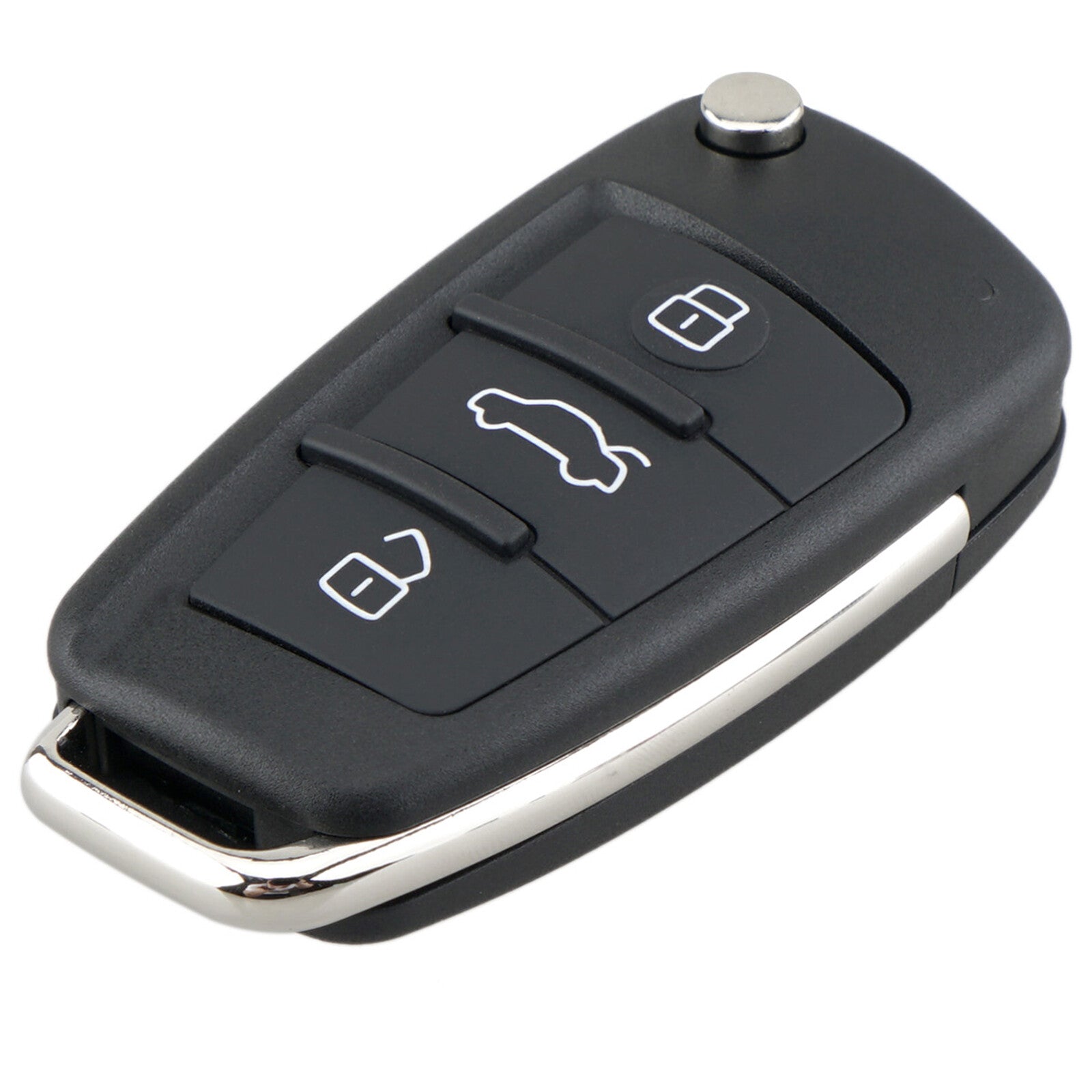 ya 5 8.7 Flip Remote for Audi A1 A3 A4 B7 A6 C6 TT Q3 Q7 Key Case Shell 3Button Key Fob