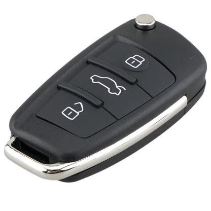 ya 5 8.7 Flip Remote for Audi A1 A3 A4 B7 A6 C6 TT Q3 Q7 Key Case Shell 3Button Key Fob