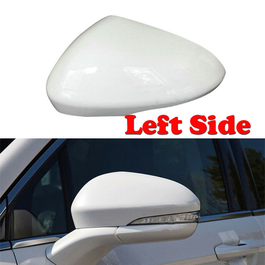 ya 2 6.29 Left driver's side mirror cap white ABS suitable for Ford Fusion 2013-2021-