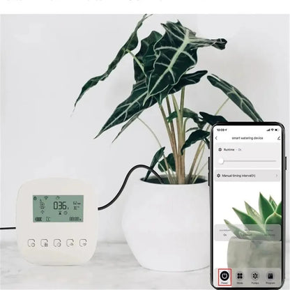 ya 14 hargeable Sprinkler Timer Automatic Watering Droplet Double Pump Watering