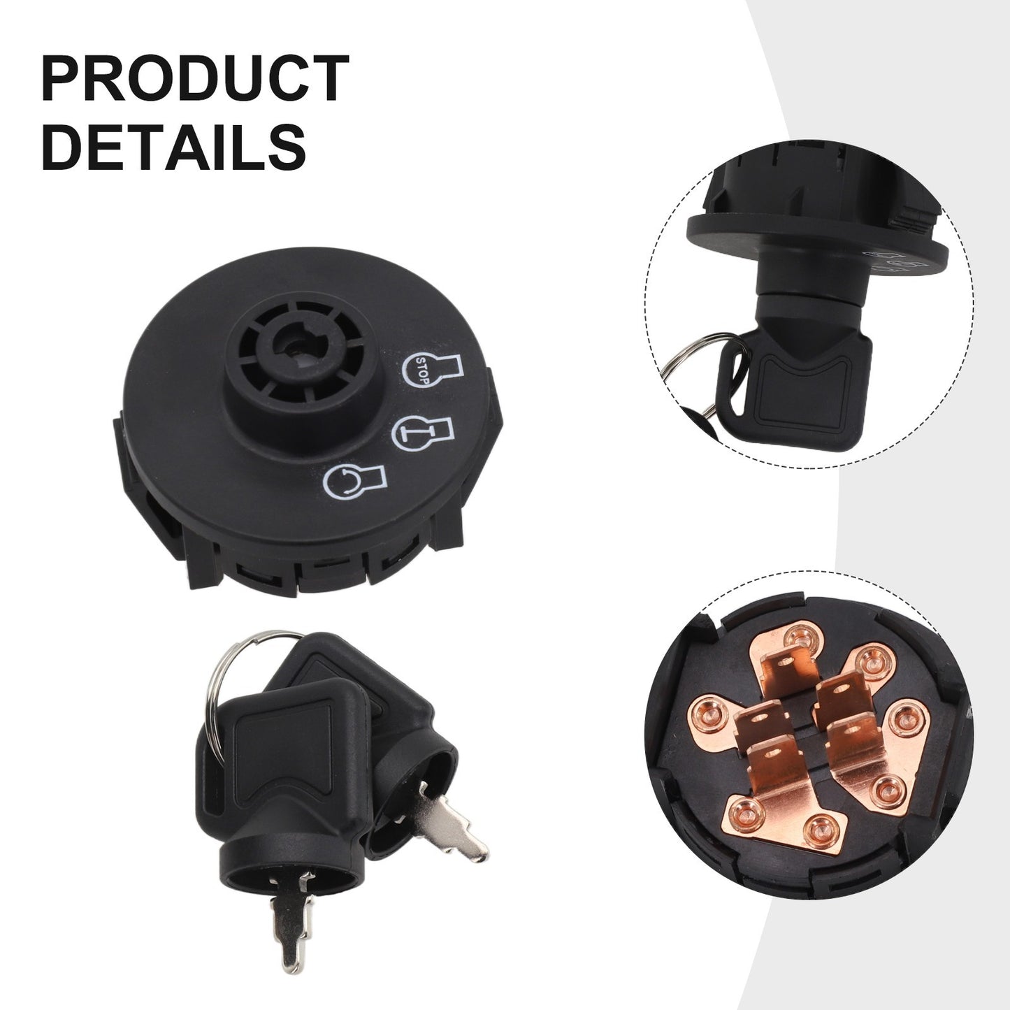 ya 14 Simplified Installation Ignition Switch and Key Set For for ExMark Mowers
