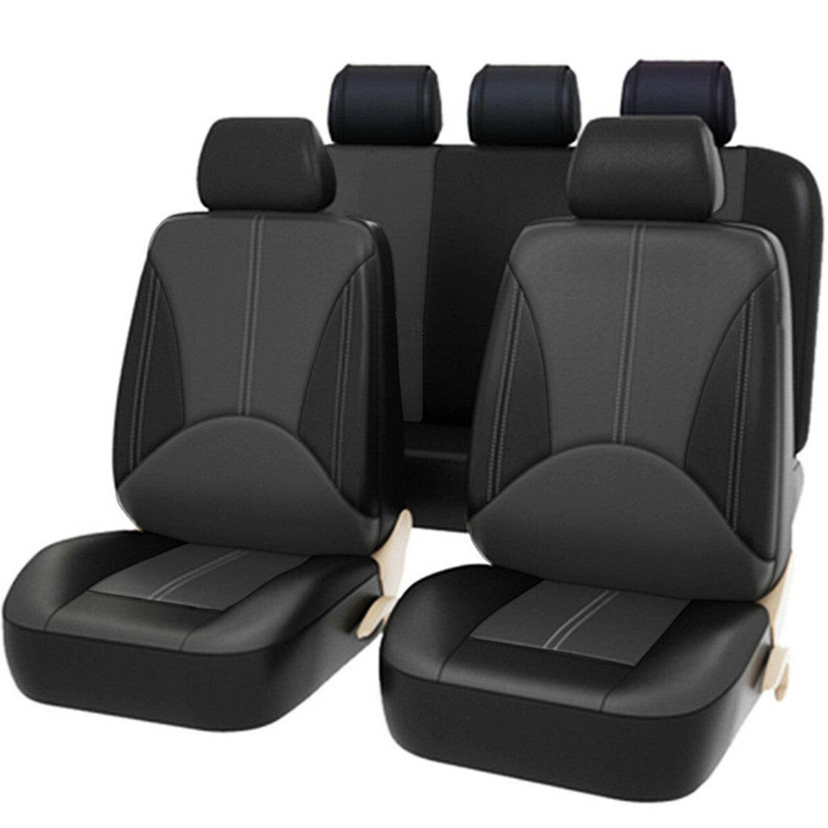ya 12 5.22 5-seats Car Truck for Seat Cover Protector Cushion Front Rear Full Set PU Leather