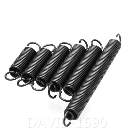 0.3mm Wire Dia. 3mm Outside Dia. Extension Springs Black Oxide Spring Steel
