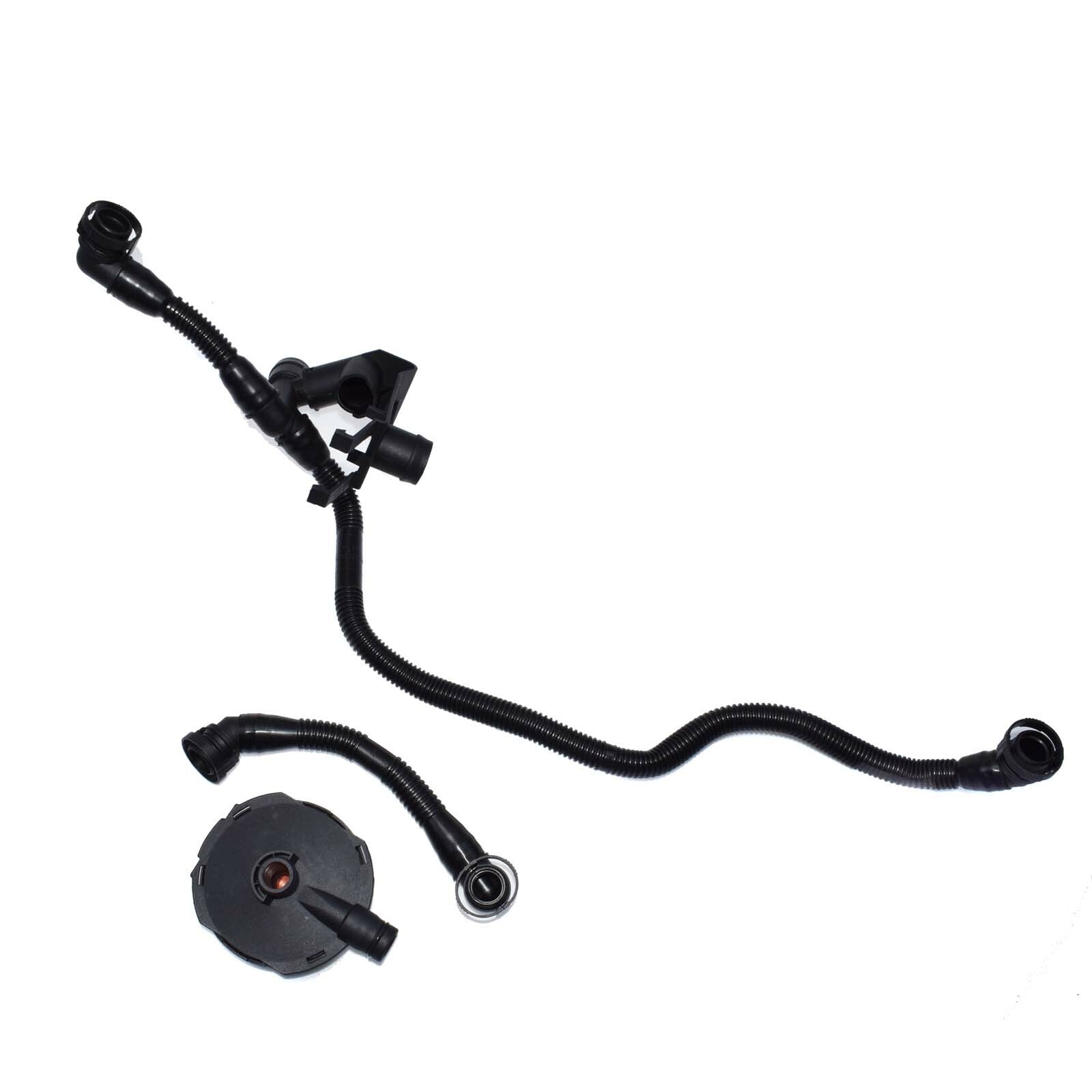 ya 1 8.5.2 for Audi A4 A6 3.0L V6 Crankcase Ventilation Valve and Breather Vacuum Hose Kit 3 pcs 